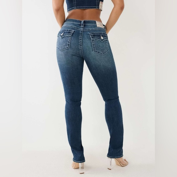 True Religion Billie Mid-Rise Lace-Up Jean 32 - Picture 11 of 12
